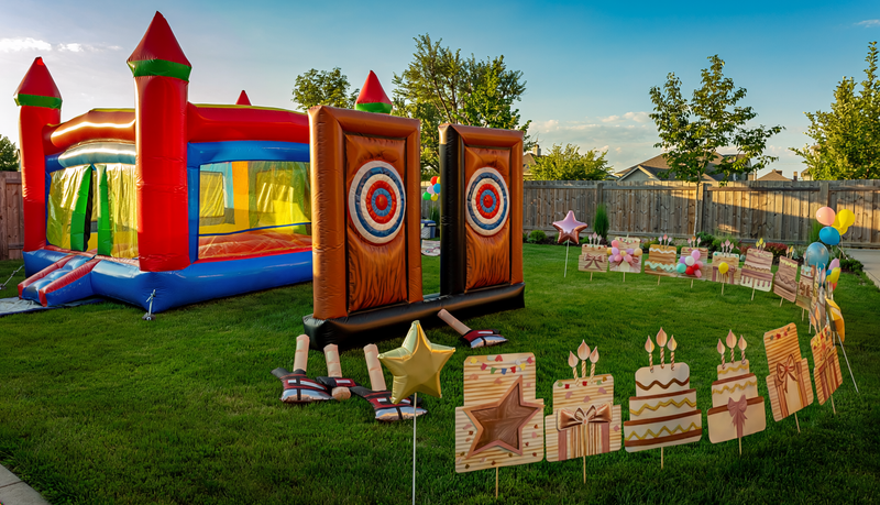 Inflatable Rentals in Houston: Bounce House & Axe Throwing for Your Next Party