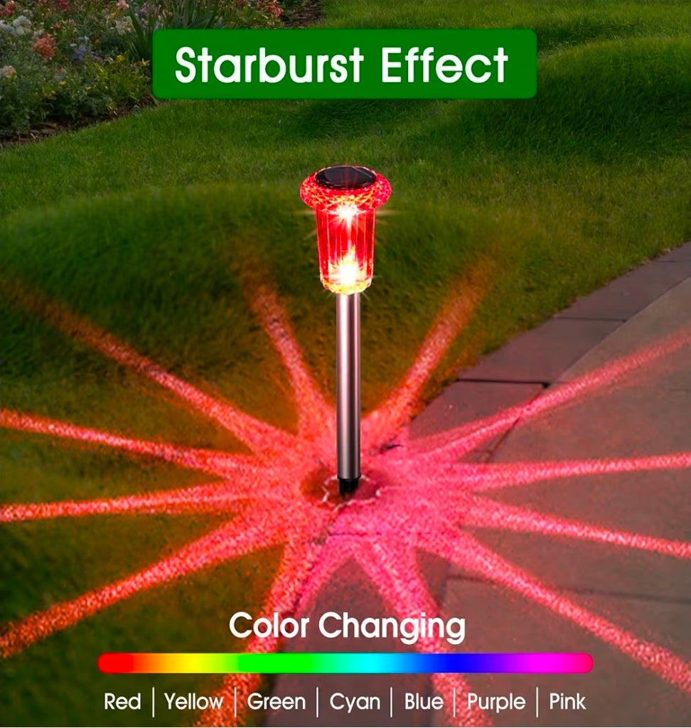 Solar Lights Outdoor Waterproof, Stake Lighting up the Yard!
