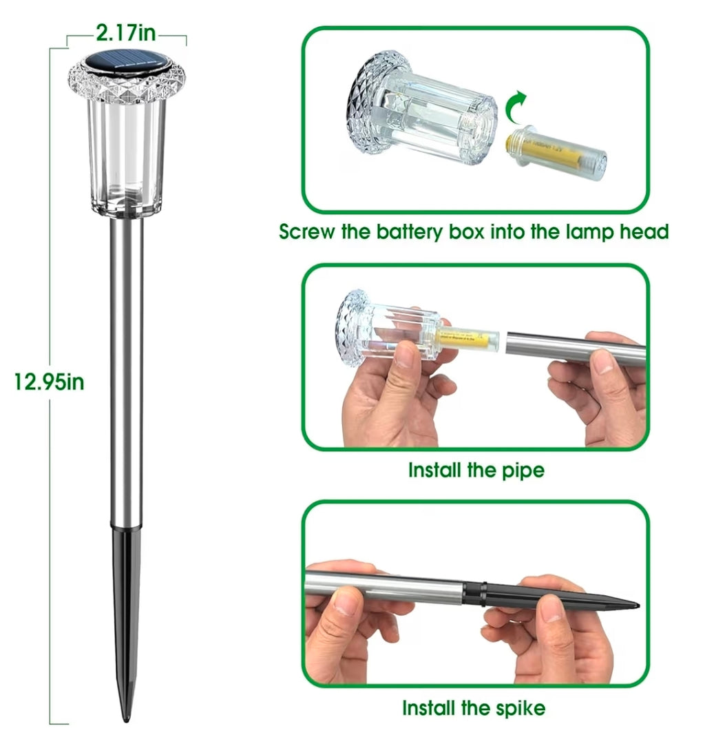 Solar Lights Outdoor Waterproof, Stake Lighting up the Yard!