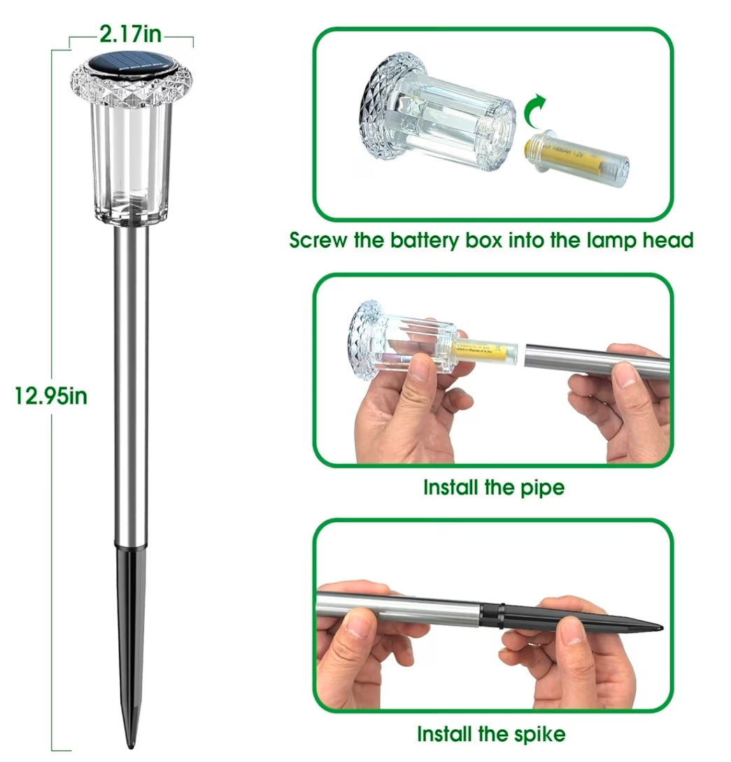 Solar Lights Outdoor Waterproof, Stake Lighting up the Yard!