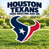 Houston Texan's Yard Greeting Theme