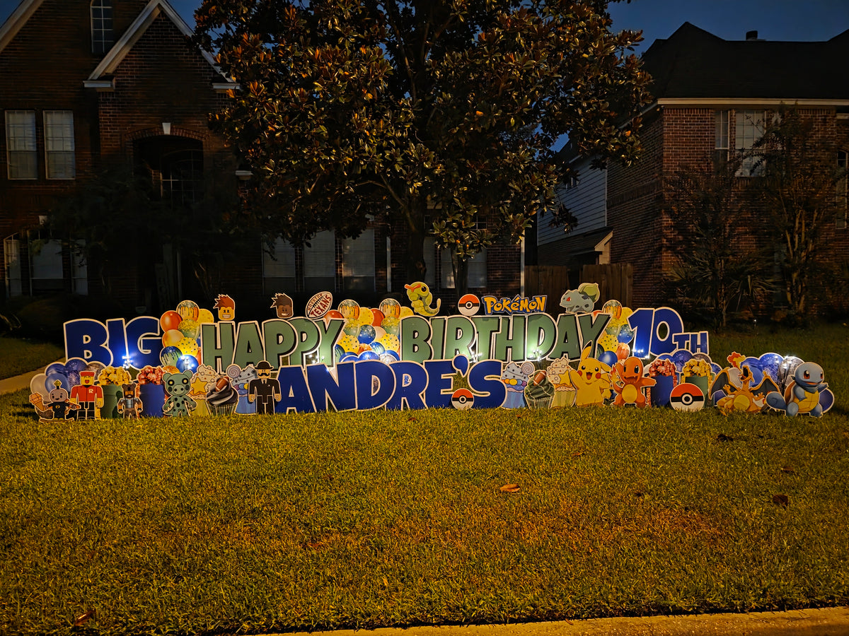 Happy Birthday Yard Sign Rental