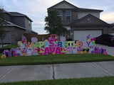 Happy Birthday Yard Sign Rental