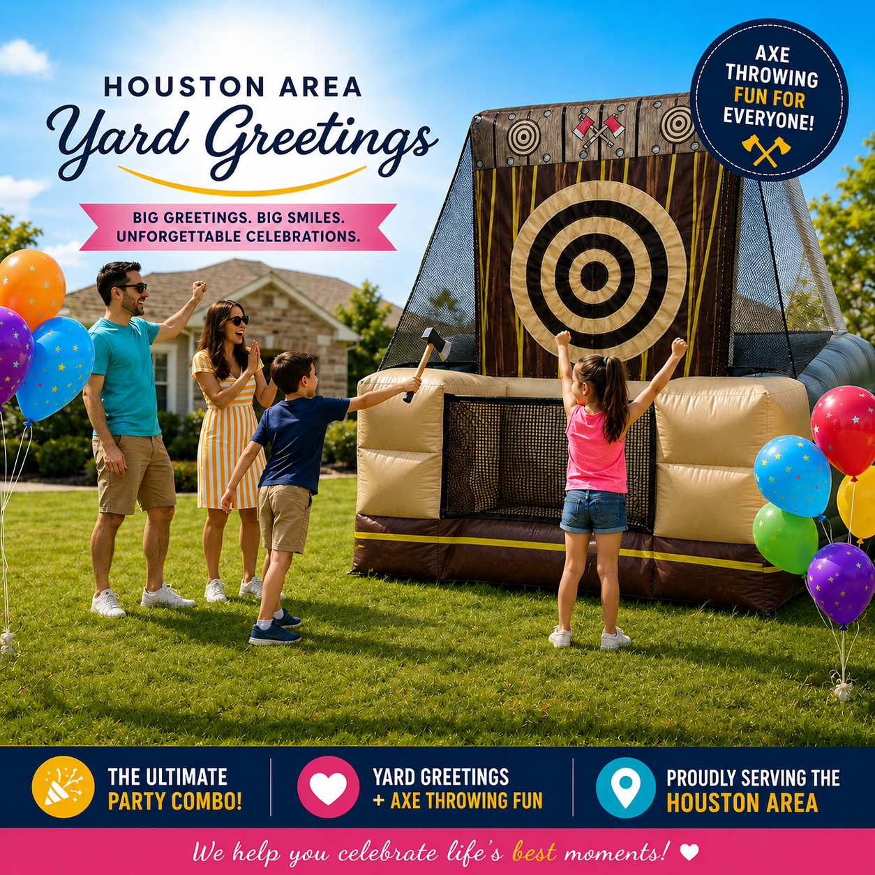 Inflatable Axe Throwing Game Rental