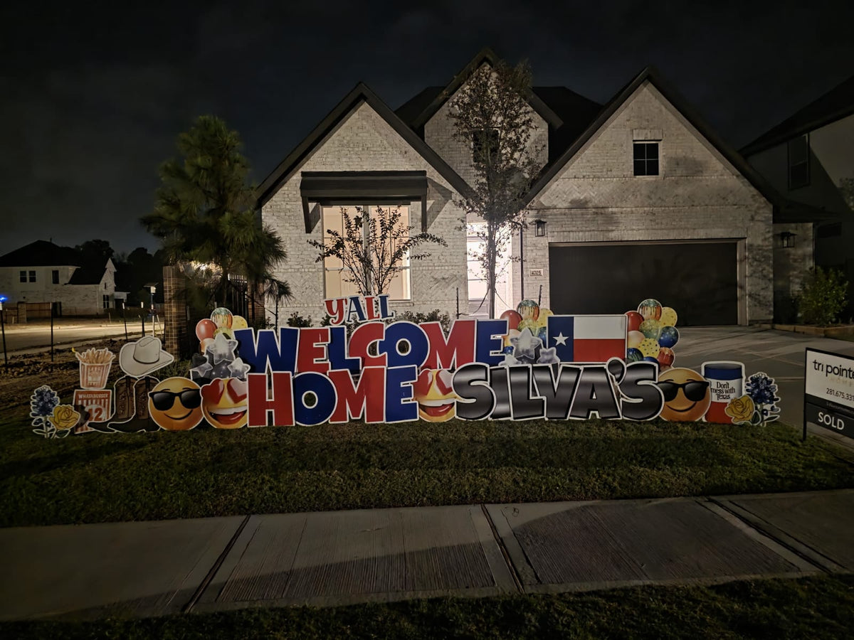 Welcome Home Yard Greeting