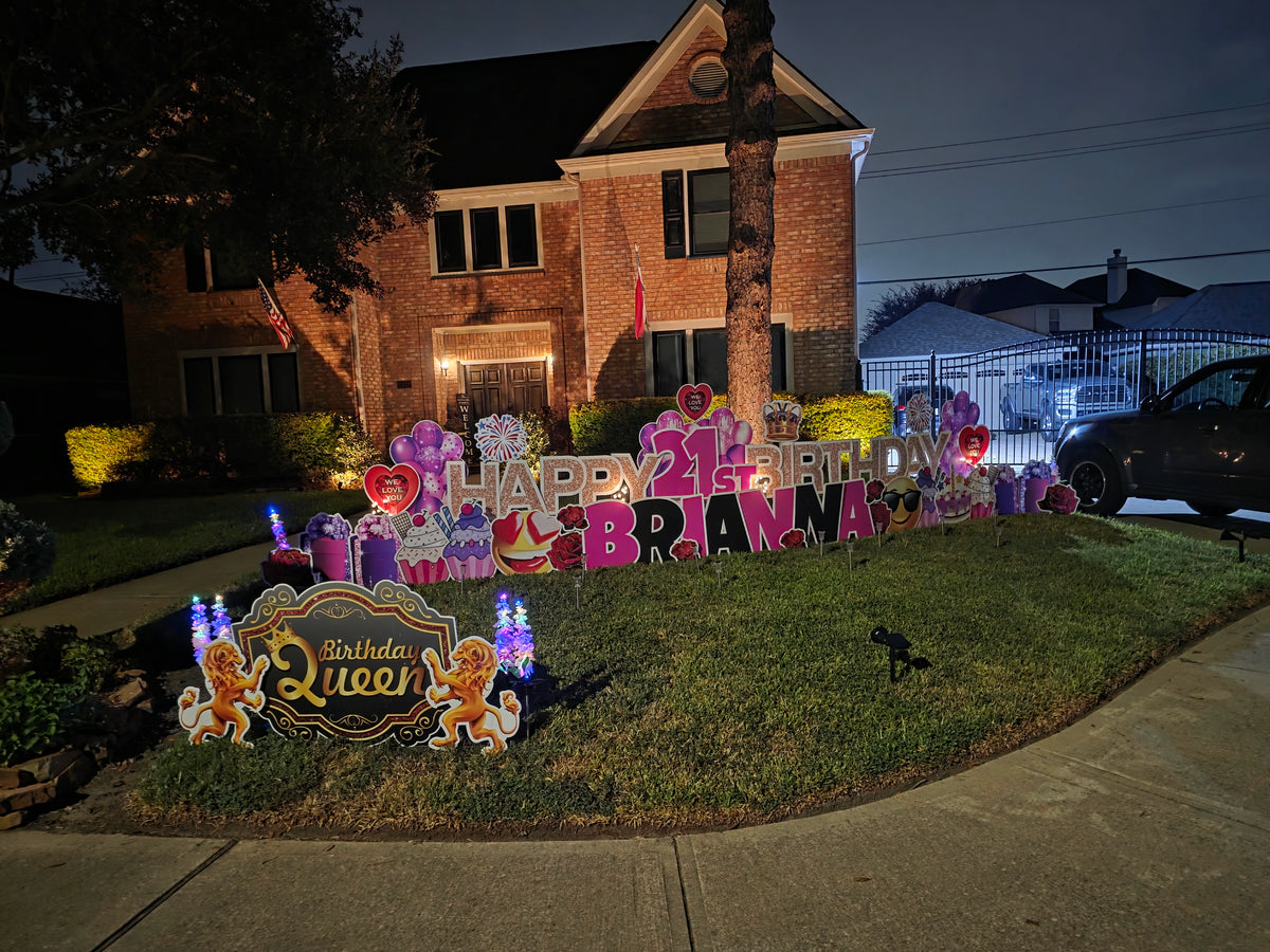 Happy Birthday Yard Sign Rental